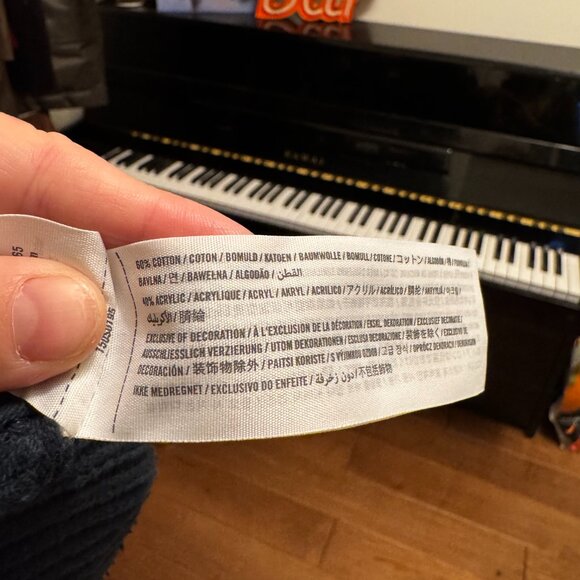 Abercrombie & Fitch Navy Sweater | Size Medium | Scoop Neck | VGUC - Picture 3 of 9